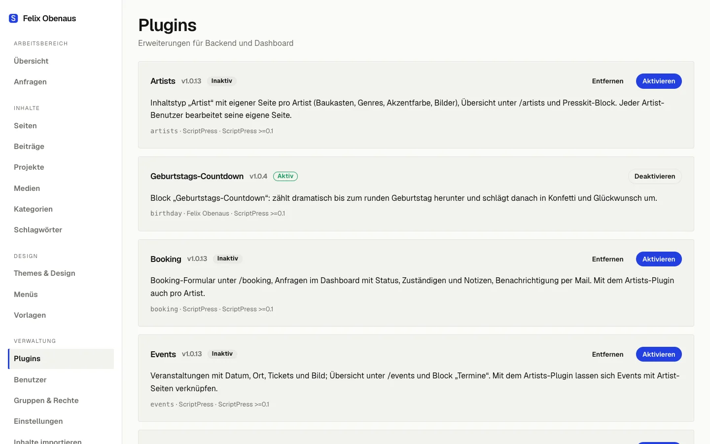 Plugins